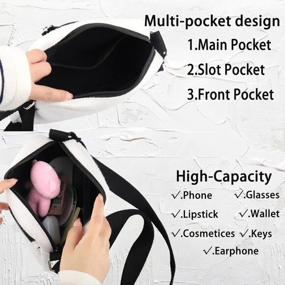 Durable Water-Resistant Crossbody Purse - Ideal for Plant Lovers and Scientists - Picture 4 of 7